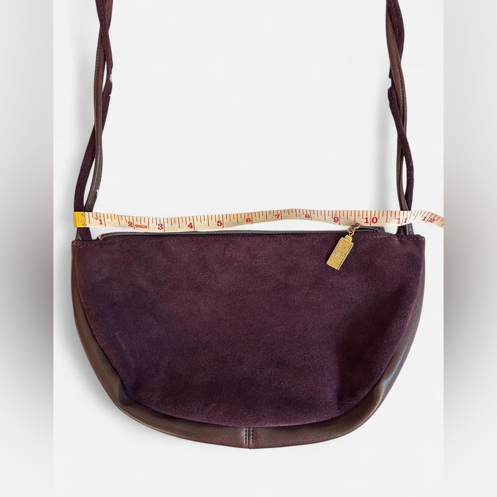 Vintage Margolin Suede Deep Purple Handbag - Picture 8 of 9